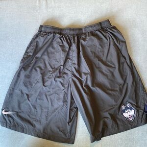 Nike Athletic Shorts. University of Connecticut (UConn) Branded. Size Large.
